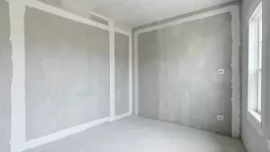 siatka i klej zamiast tynku wewnątrz